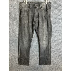 Denim & Supply Ralph Lauren Men’s Jeans Black Gray Faded Straight Fit Size 33x30